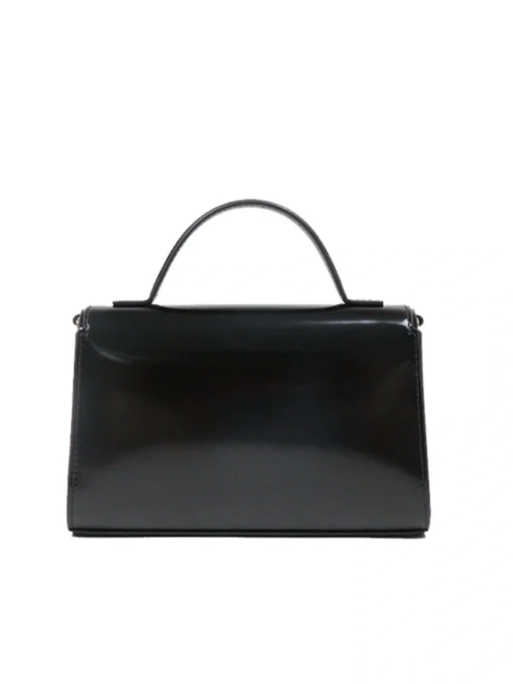 Tory Burch Black Patent Leather Top-Handle Crossbody